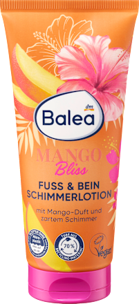MANGO Bliss losion sa šljokicama za noge i stopala – mango i hibiskus Balea