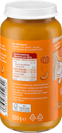 Fruchtmark Kürbispüree dmBio