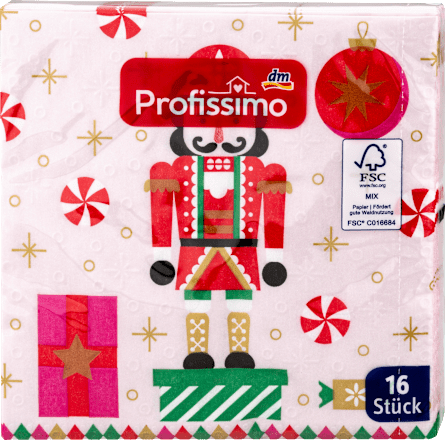 Servietten Nussknacker (33x33 cm) Profissimo