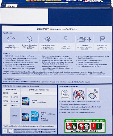 Tablete mașină vase  Denkmit