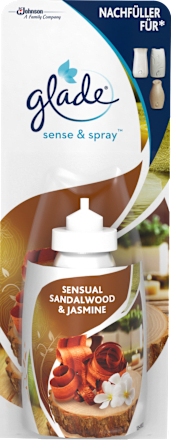 Duftspray sense & spray Nachfüller Sandelholz & Jasmin glade