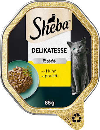 Nassfutter Katze Delikatesse in Gelee mit  Huhn Sheba