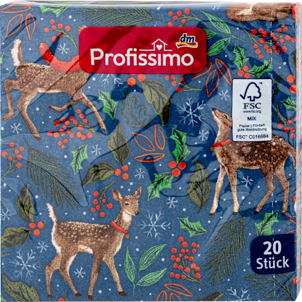 Servietten Rehzauber (33x33 cm) Profissimo