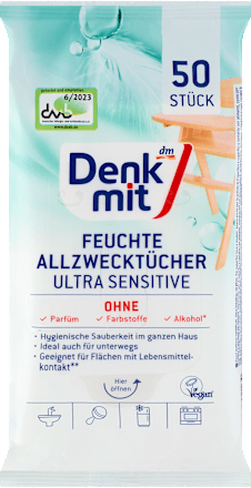 Allzwecktücher Feucht Ultra Sensitiv Denkmit