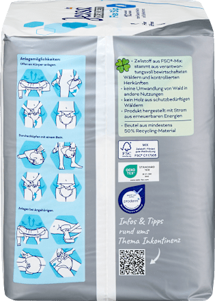 Inkontinencia pelenka, M-es méret, súlyos inkontinencia esetére Jessa DISKRET