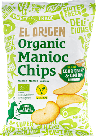 Chips Organic Manioc Sour Cream & Onion EL ORIGEN