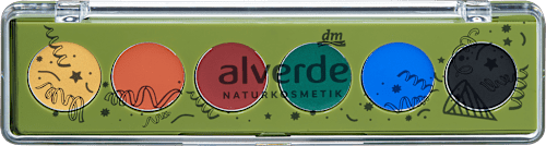 Schminkpalette Aqua Natürlich Bunt 10 Kunterbunt alverde NATURKOSMETIK