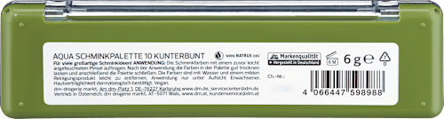 Schminkpalette Aqua Natürlich Bunt 10 Kunterbunt alverde NATURKOSMETIK