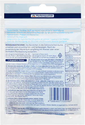 Fogköztisztító kefe, kúpos, puha Dontodent