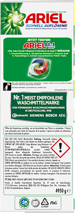 Vollwaschmittel Universal + Pulver  ARIEL