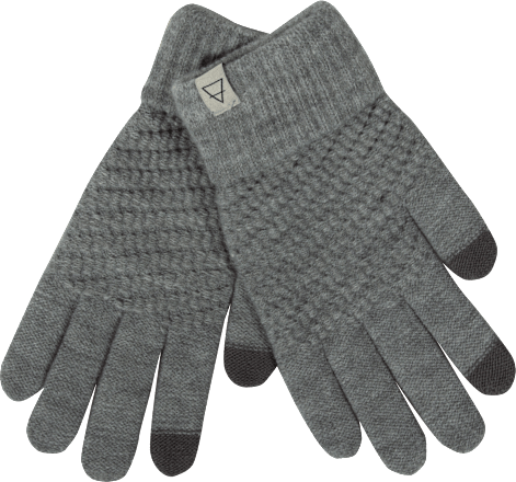 Handschuhe Touchscreen grau (1 Paar) keine Marke