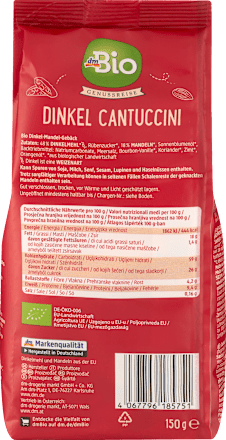 Bio tönköly cantuccini mandulával dmBio