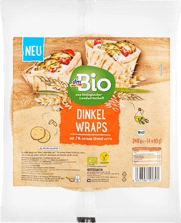 Tortilje od spelte, 4 x 60g  dmBio