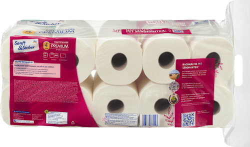 Toilettenpapier Premium 4-lagig Sanft&Sicher