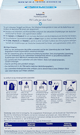 Gyerekitalpor fölözött tejjel és növényi olajokkal, 1 éves kortól babylove