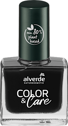 Лак за нокти Color & Care, Nr.130 Rich Black alverde NATURKOSMETIK