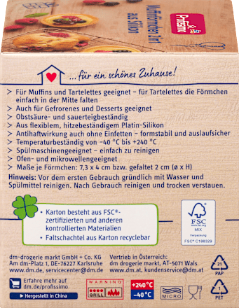Pirottini per muffin in silicone Profissimo