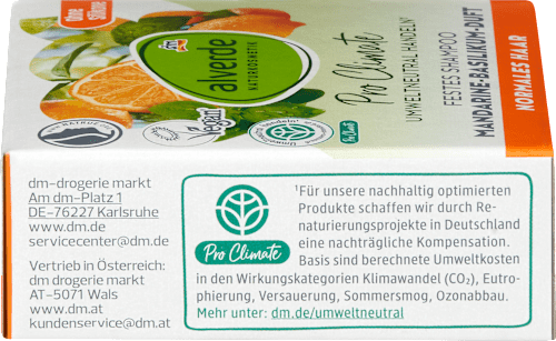 Festes Shampoo Mandarine-Basilikum alverde NATURKOSMETIK