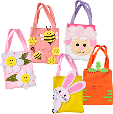 Filztasche, Hase, Schaf, Karotte, Blumen & Bienen Dekorieren & Einrichten