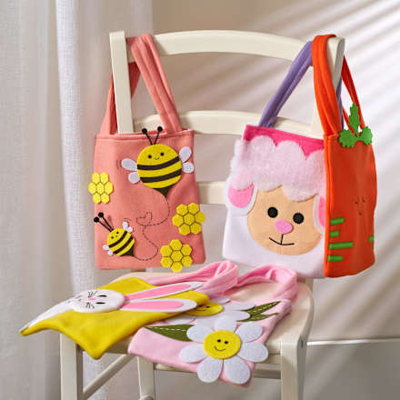 Filztasche, Hase, Schaf, Karotte, Blumen & Bienen Dekorieren & Einrichten