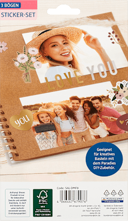 Sticker-Set Liebe Paradies