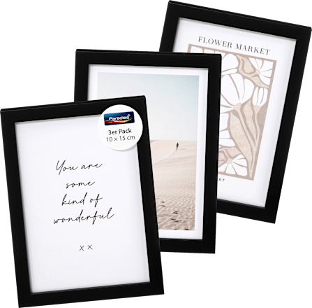 Bilderrahmen Virginia 10x15 cm schwarz Paradies