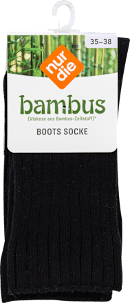 Boots Socke schwarz, Größe 35 - 38 (1 Paar) nur die