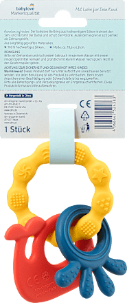 Inel de dentiție din silicon babylove