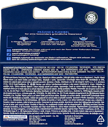 Náhradné holiace hlavice Precision5 Flex-Pro Balea MEN