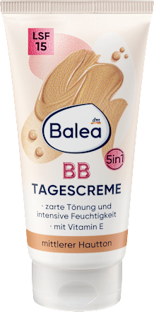 denní BB krém 5 v 1 OF15, středně tmavý tón pleti Balea