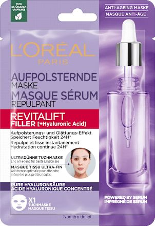 Tuchmaske Revitalift Filler + Hyaluronsäure L'ORÉAL PARiS REVITALIFT