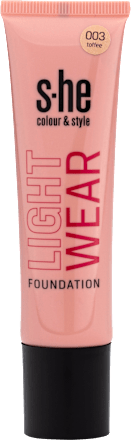 Light Wear tekući puder – 003 toffee s-he colour&style