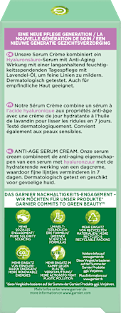 Anti Aging Serum 2in1 mit Hyaluronsäure GARNIER BIO