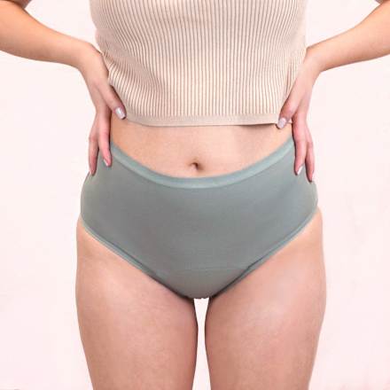 Periodenunterwäsche High Waist Salbei, Gr. L MYLILY