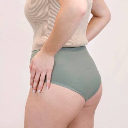Periodenunterwäsche High Waist Salbei, Gr. L MYLILY