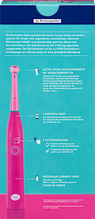 Active Young električna četkica za zube, roze - za decu od 4. godine Dontodent
