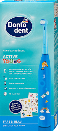 Elektromos fogkefe gyermekeknek Active Young kék Dontodent