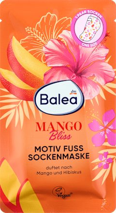 Fußmaske Socken Motiv Mango Bliss (1 Paar) Balea