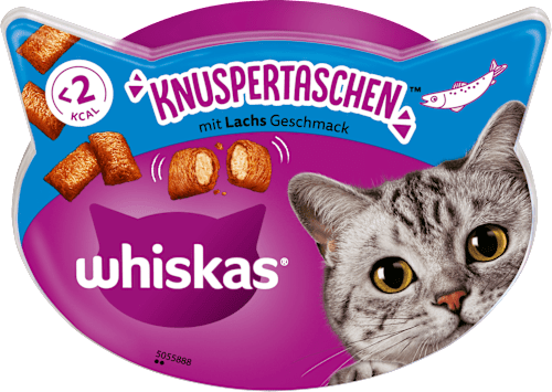 Katzenleckerli Knuspertaschen mit Lachs Whiskas