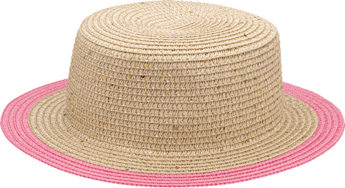 Strohhut mit rosa Streifen PURSET