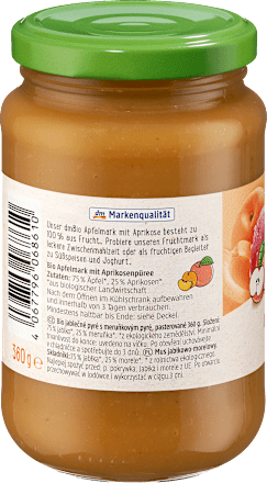 Fruchtmark Apfel mit Aprikose dmBio