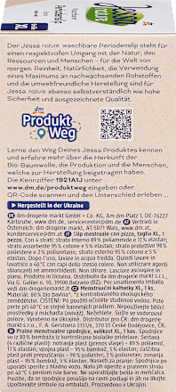 nature menstruační kalhotky pro silnou menstruaci XL Jessa