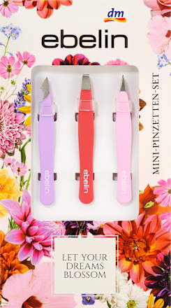 Mini-Pinzetten-Set Let Your Dreams Blossom ebelin