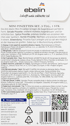 Mini-Pinzetten-Set Let Your Dreams Blossom ebelin
