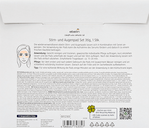 Gesichtspad Set 3tlg Glowing Skin ebelin