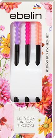Silikon Wimpernbürstchen-Set Let Your Dreams Blossom ebelin