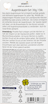 Augenbrauen Set 3tlg Glowing Skin ebelin