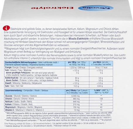 Elektroliti u prahu – u vrećicama Mivolis