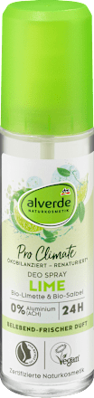 Pumpás dezodor Pro Climate, bio lime-mal és bio zsályával alverde NATURKOSMETIK