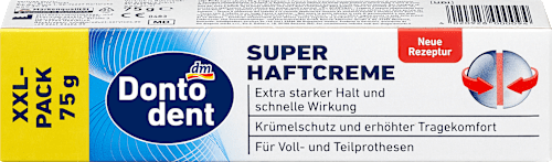 Crema super adesiva per dentiere Dontodent